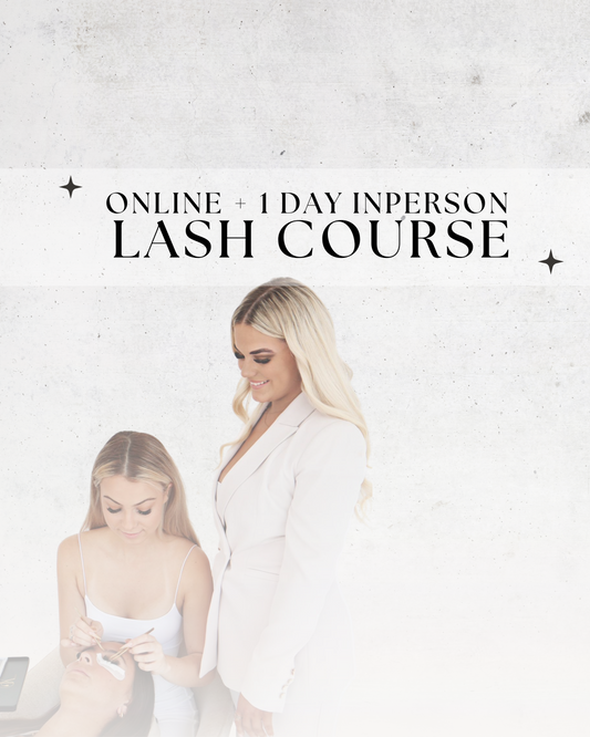 Online + 1 day Inperson lash course